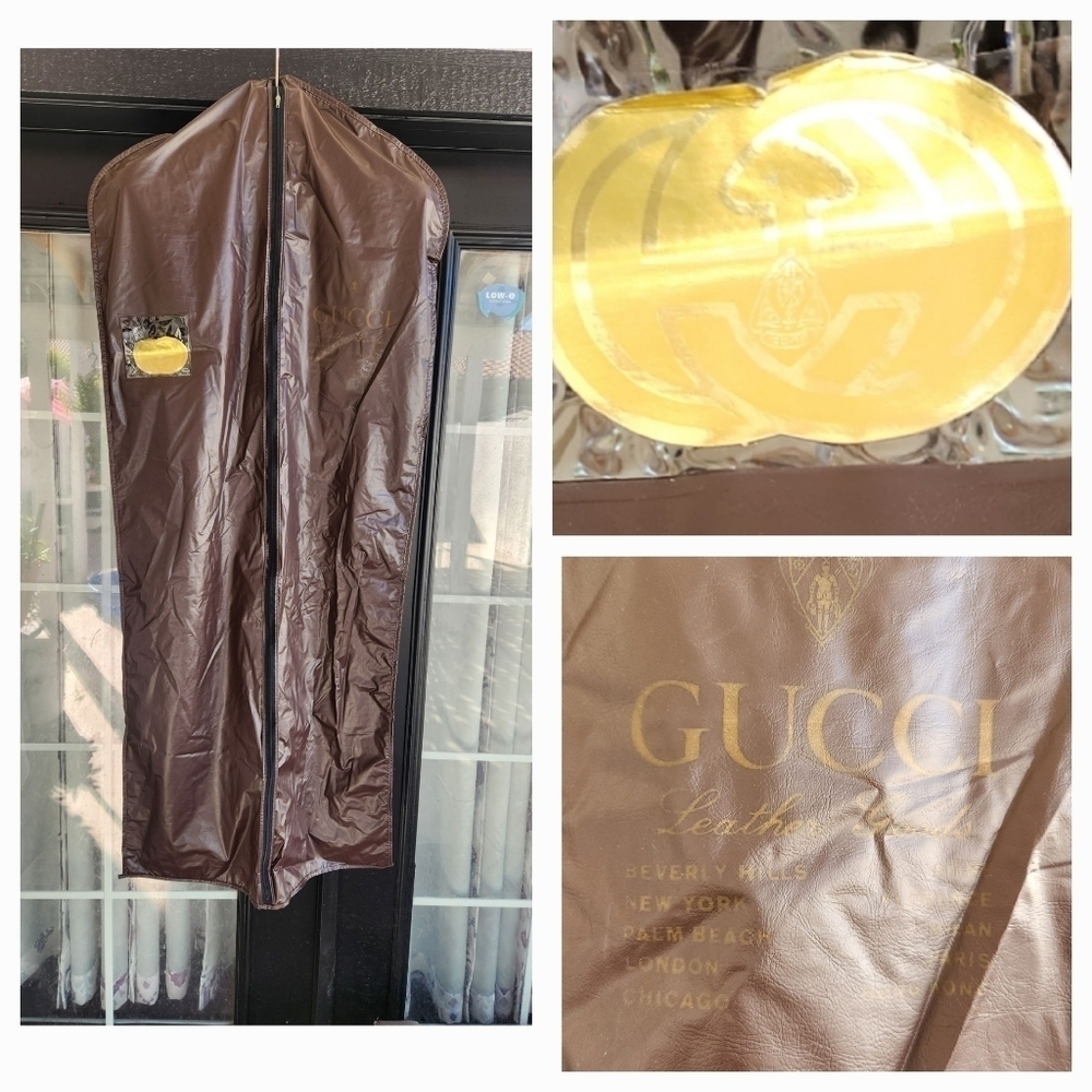 1960s Gucci Travel Cover Zipped Bag - Picture 1 of 4